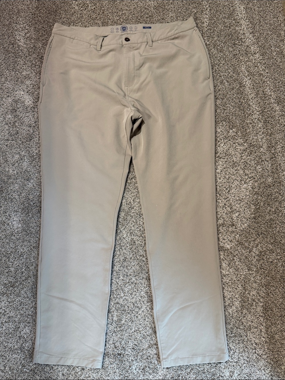 Men's Stretch Golf Chino Pants in Light Tan 40x32